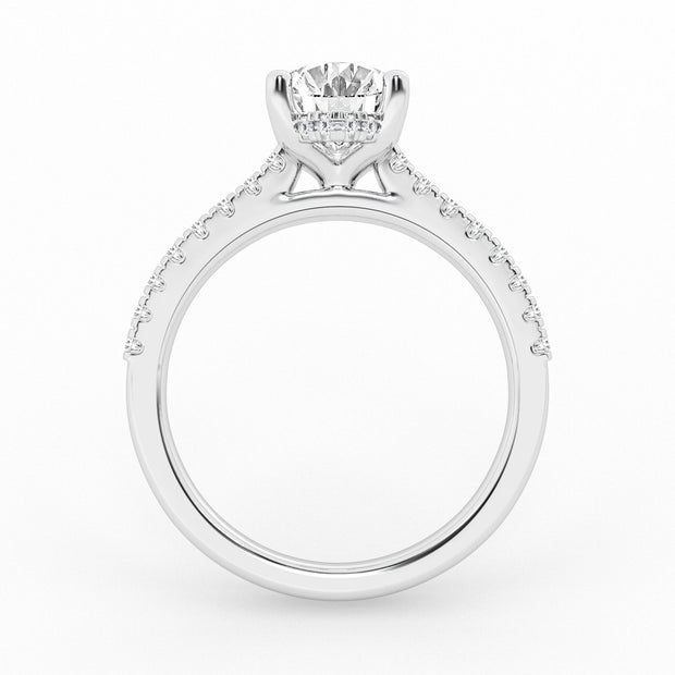 DIAMOND WEDDING SET – 1 CT ROUND CENTER