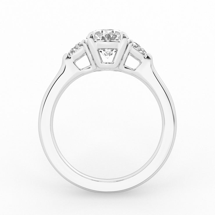 DIAMOND ENGAGEMENT RING - 2.26 CT OVAL CENTER