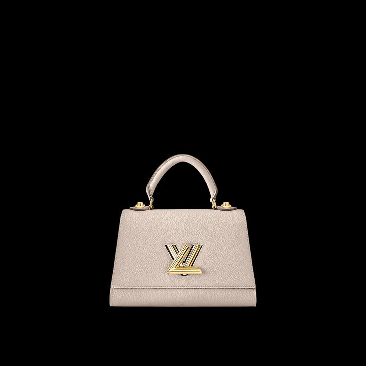 LOUIS VUITTON GREIGE TAURILLON LEATHER TWIST