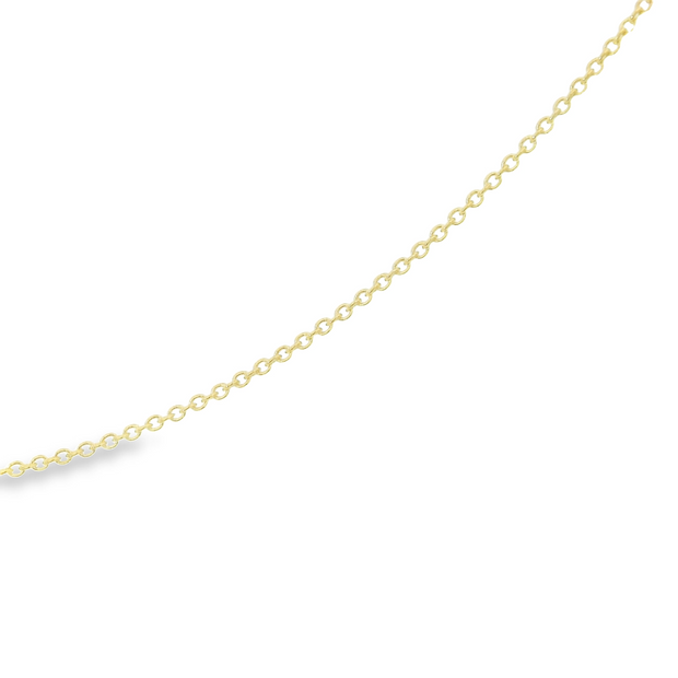 14k Yellow Gold .8mm Round Cable Chain