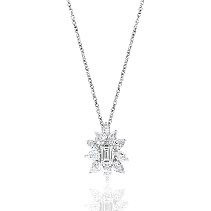 DIAMOND FLOWER PENDANT