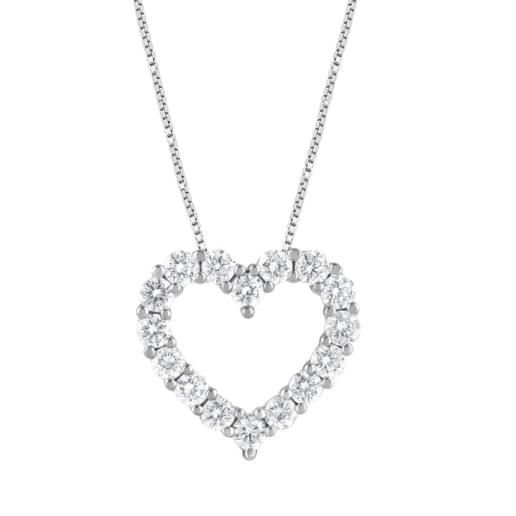 DIAMOND OPEN HEART NECKLACE