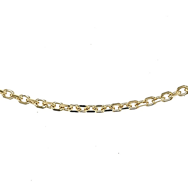 YELLOW GOLD CABLE CHAIN 30"