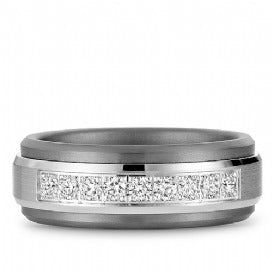 CROWN RING - DIAMOND WEDDING BAND