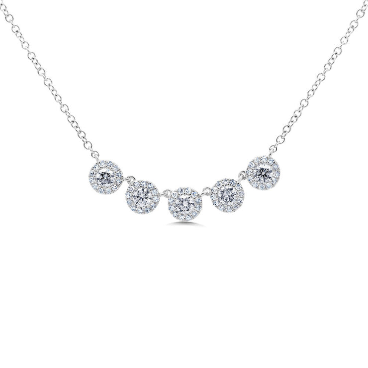 Shy Creation - Diamond Cluster Necklace