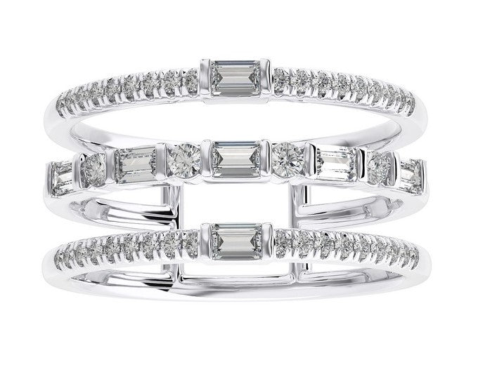 3 ROW DIAMOND RING