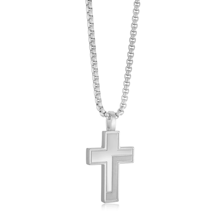 GEOMETRIC CROSS PENDANT