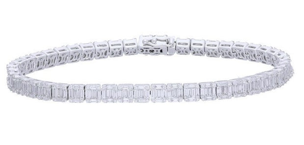 DIAMOND CLUSTER TENNIS BRACELET