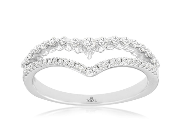 POINTED CONTOUR DIAMOND BAND