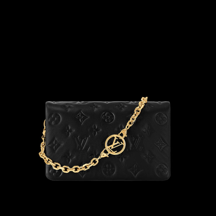 LOUIS VUITTON BLACK POCHETTE COUSSINS