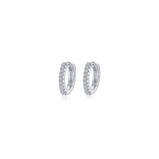 LAFONN - PAVE HUGGIE HOOP EARRINGS