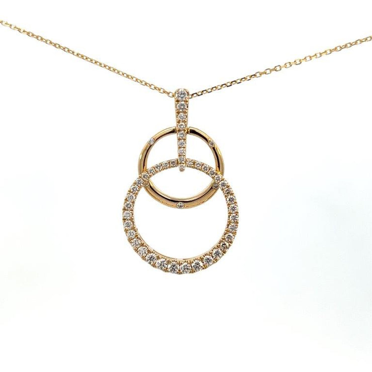 OVERLAPPING CIRCLES DIAMOND PENDANT