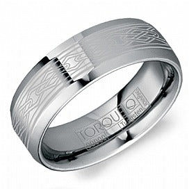 CROWN RING – MENS CELTIC ENGRAVED WEDDING BAND