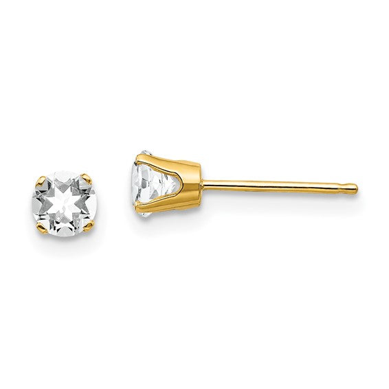 APRIL BIRTHSTONE STUD EARRINGS