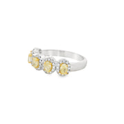 YELLOW DIAMOND 5 STONE RING