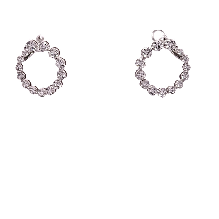 DIAMOND CIRCLE EARRINGS