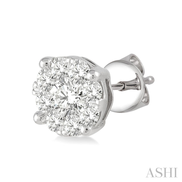 ASHI - 1/4 CARAT LOVEBRIGHT ESSENTIAL DIAMOND STUD EARRINGS