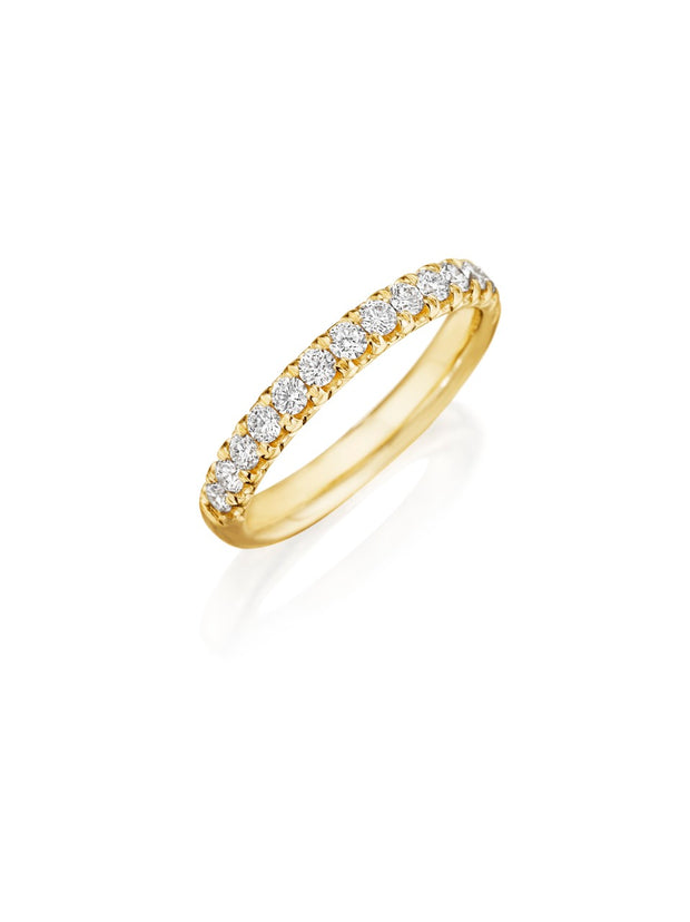 HENRI DAUSSI - YELLOW GOLD DIAMOND BAND