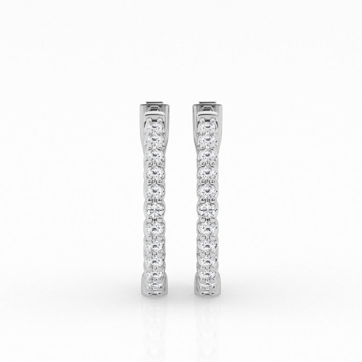 IN & OUT DIAMOND HOOP EARRINGS