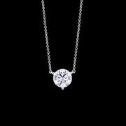 Round Diamond Solitaire Pendant - 1 1/5 Ct