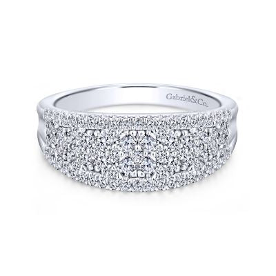 GABRIEL - PAVE DIAMOND RING