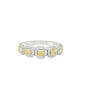 YELLOW DIAMOND 5 STONE RING