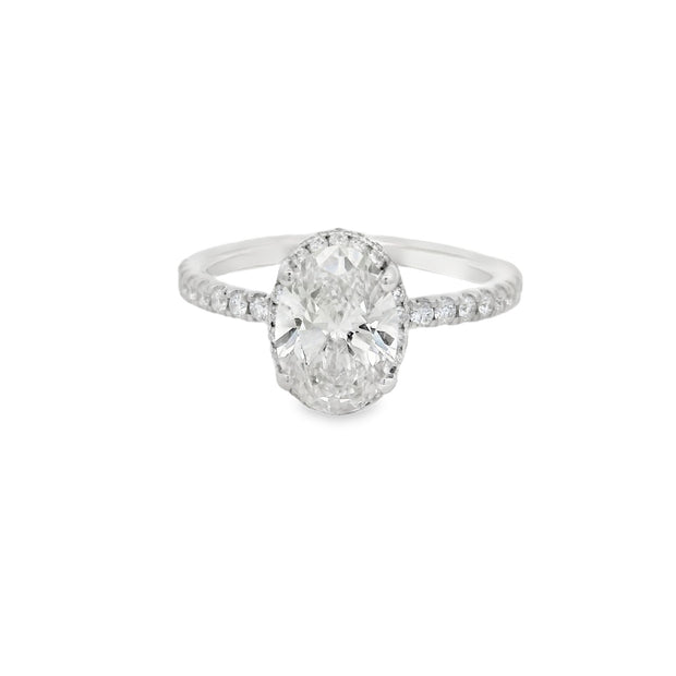 DIAMOND ENGAGEMENT RING – 1.50 CT OVAL CENTER