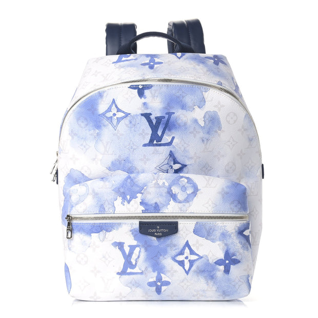 LOUIS VUITTON BLUE WATERCOLOR DISCOVERY BACKPACK