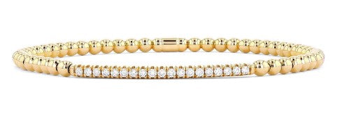 ASHI COUTURE - DIAMOND BAR STRETCH BRACELET