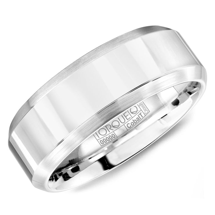 CROWN RING – MENS COBALT WEDDING BAND