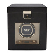 WOLF - Palermo Single Watch Winder With Jewelry Storage