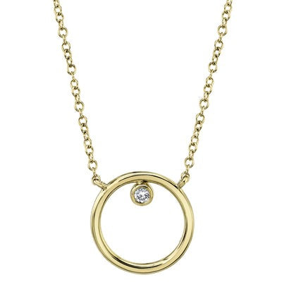 SHY CREATION - DIAMOND CIRCLE PENDANT