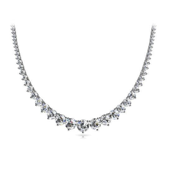 Diamond Riveria Tennis Necklace - 8 Ct