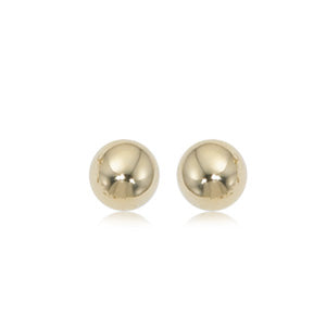 YELLOW GOLD BALL STUDS