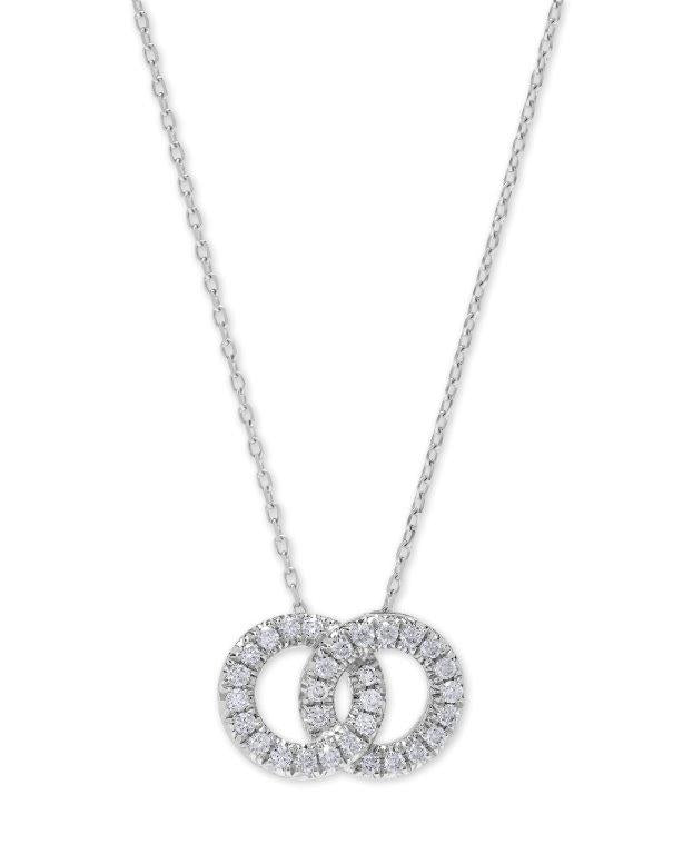 DIAMOND INTERLOCKING CIRCLES PENDANT