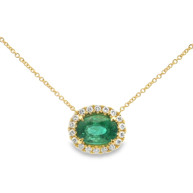 EMERALD & DIAMOND PENDANT