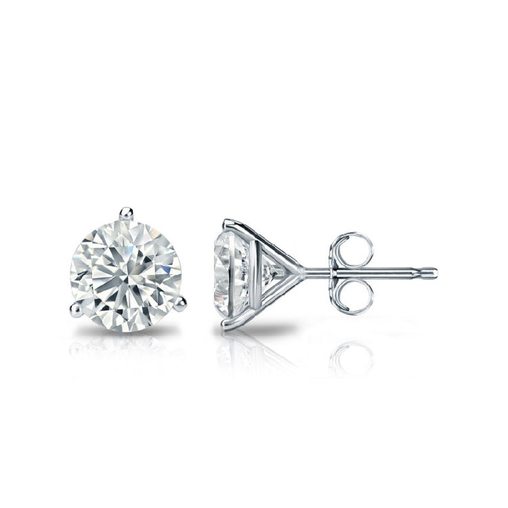 LAB GROWN DIAMOND STUD EARRINGS 3.97CTW