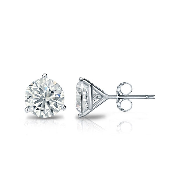 LAB GROWN DIAMOND STUD EARRINGS 1.04CTW