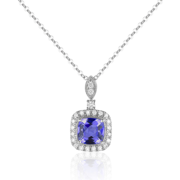 LUVENTE - TANZANITE & DIAMOND PENDANT