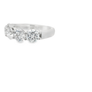 5 STONE DIAMOND BAND - 3 CT