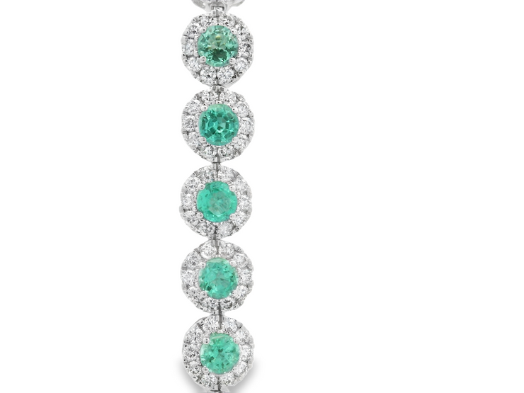 EMERALD & DIAMOND TENNIS BRACELET