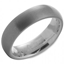 BLEU ROYALE - MEN'S TANTALUM & WHITE GOLD WEDDING BAND