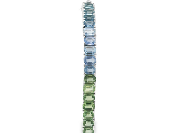 RAINBOW SAPPHIRE TENNIS BRACELET