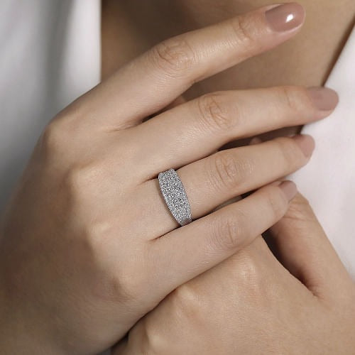 GABRIEL - PAVE DIAMOND RING