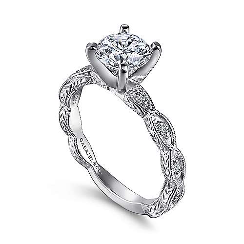 GABRIEL & CO - DIAMOND ENGAGEMENT RING SETTING