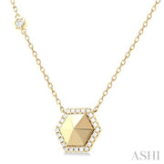 ASHI - HEXAGON DIAMOND PENDANT