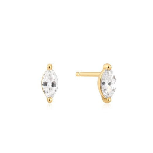 Ania Haie - Cubic Zirconia Marquise Stud Earrings