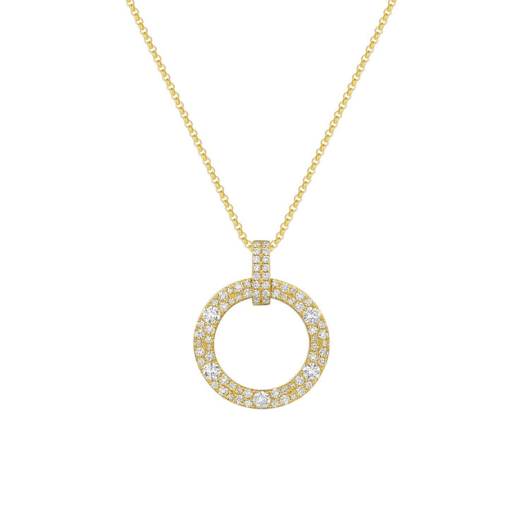 DIAMOND OPEN CIRCLE PENDANT