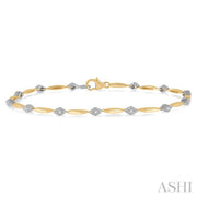 ASHI - TWO TONE DIAMOND BRACELET