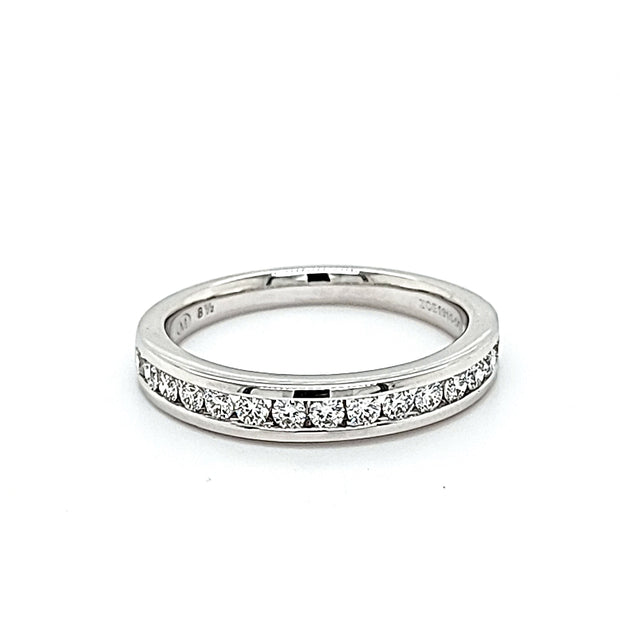 CHANNEL SET DIAMOND WEDDING BAND - 1/2 CT